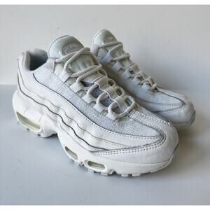 Nike Air Max 95 Recraft (GS) Size 4Y US Triple White Sneakers Retro Shoes